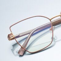 Metal + TR90 Blue Blocker glasses frame for women with UV and blue light protection lenses More FCS3145