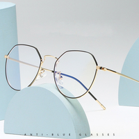 Blue Block metal TR90 glasses with blue light protection F2101