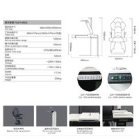 Ophthalmologist workstation, combined table + chair CS-700/CS-700B, tabletop 1960*470 mm