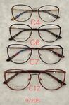 Metal frame for glasses with spring hinges 9720B