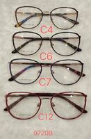 Metal frame for glasses with spring hinges 9720B