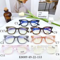 Hybrid frame, metal + TR90, with Blue Block coating SANTA K8009-1