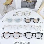 Hybrid frame, metal + TR90, with Blue Block coating SANTA 0969