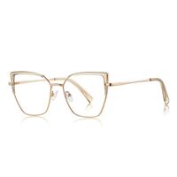 Metal + TR90 plastic Blue Blocker glasses frame for women with UV and blue light protection lenses More FCS3156