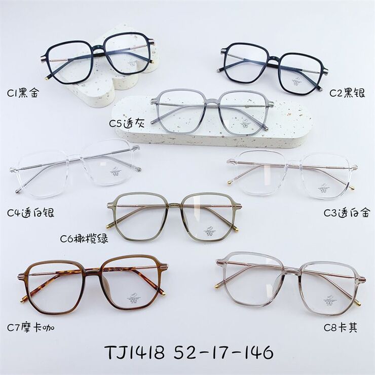 Hybrid frame, metal +tr90, with Blue Block protection SANTA TJ1418
