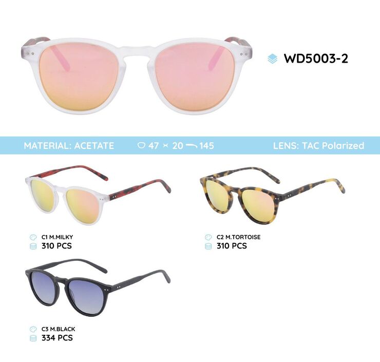 Sunglasses polarized acetate frames WD5003-2