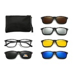 El Dorado frames with polarized sunshades set (clip-on) on magnet 2286A (5 pieces) 