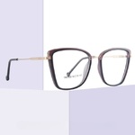 Combined frame (metal + TR90) or glasses with blue light protection, with spring hinges FA87065