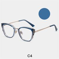 Combined frame (metal + TR90) or glasses with blue light protection, with spring hinges FA87256