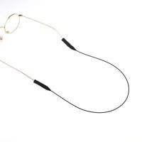 Black-colored metal non-slip chain, for glasses and masks GB025