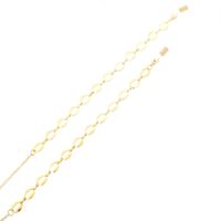 Gold-colored metal non-slip chain, round, for glasses and masks GL160