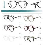 Acetate plastic frames for glasses with spring hinges Big City F3010