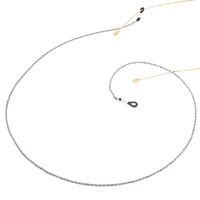 Металлическая нескользящая цепочка серебряного цвета, для очков и масок GS001