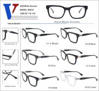 Plastic acetate frame with spring hinges D5016-DA