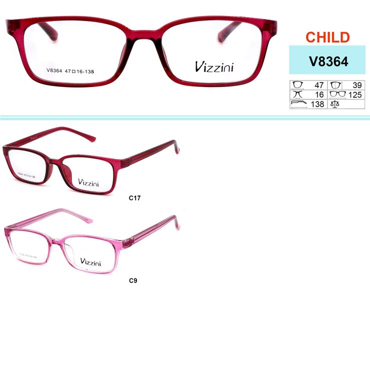 Plastic frames for glasses VIZZINI V8364
