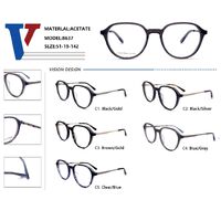 Plastic acetate + metal frame with spring hinges 8637-DA