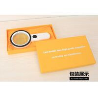 Лупа с универсальной подсветкой, увеличительное стекло с ручкой 2288-85-XX, диаметр: 80 мм, увеличение: 30Х