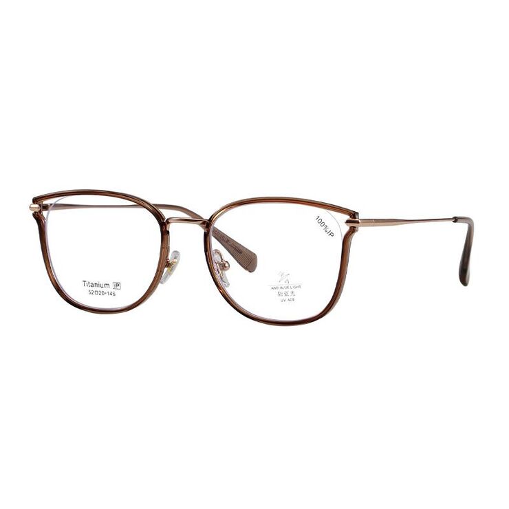 Оправа сверхлёгкая титановая + пластик с линзами с защитой от синего цвета TR90 MAMO T22058