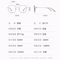 Metal frame with Blue Block coating SANTA 00173