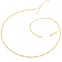 Металлическая нескользящая цепочка золотого цвета, для очков и масок GS002