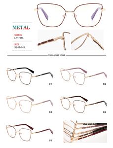 Metal frames for glasses with spring hinges for women Big City LF17015