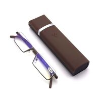 Plastic reading pince-nez glasses TR90 with case 货号, diopters from +0,00 to +4.00, RMC=62-64