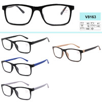 Corrective plastic frame eyeglasses with spring hinges VIZZINI V8163 +1.00 to +4.00 (0.25 step)