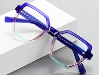 Прогрессивные переливающиеся очки оправа  пластиковая, материал TR-90+CA (флекс!) FOCUS FCS2143