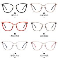 Combined frame (metal + TR90) or glasses with blue light protection, with spring hinges FA87101