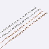 Металлическая нескользящая цепочка, ромбовидная, для очков и масок GL476