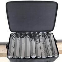 Mobile box (suitcase, trunk, organizer, display case) on wheels for frames and glasses for 144 slots JS-C110