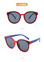 Polarized silicone sunglasses with UV400 protection for kids T22017