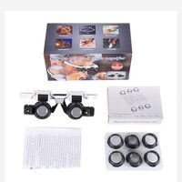 Binocular magnifier with backlight, magnifying glass with head mount 9892E1-XX, magnification: 1X, 1,5X, 2X, 2,5X, 3Х, 3,5X, 5Х, 20Х