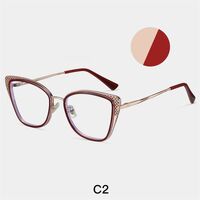 Combined frame (metal + TR90) or glasses with blue light protection, with spring hinges FA87261