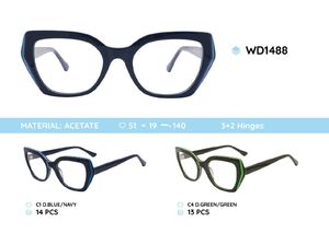 Plastic acetate eyeglasses frame for women WD1488