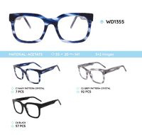 Plastic frames for glasses acetate material WD1355