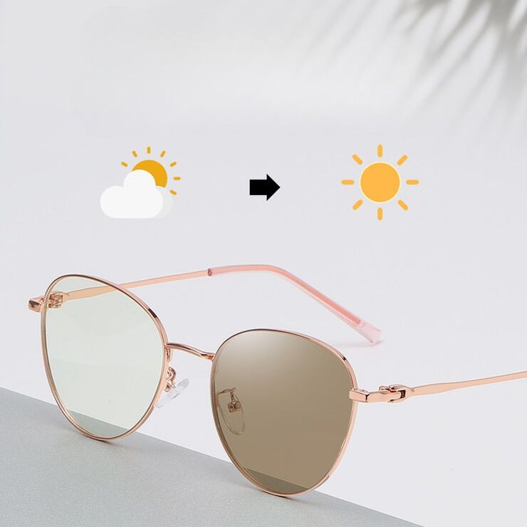 Photochromic glasses with blue light and UV protection 9650-2-GT