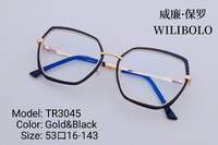 Metal + TR90 ultrathin women's frames with spring hinges Wilibolo TR3045