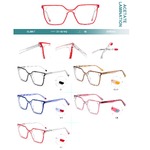 Plastic frames for glasses, acetate lamination with spring hinges Big City CL9017