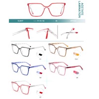 Plastic frames for glasses, acetate lamination with spring hinges Big City CL9017