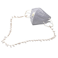 Металлическая цепочка с искусственным жемчугом в виде капли для очков и масок GL1128