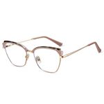 Combined frame (metal + TR90) or glasses with blue light protection, with spring hinges FA87276