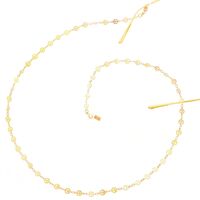 Gold-colored metal non-slip chain, for glasses and masks GL170