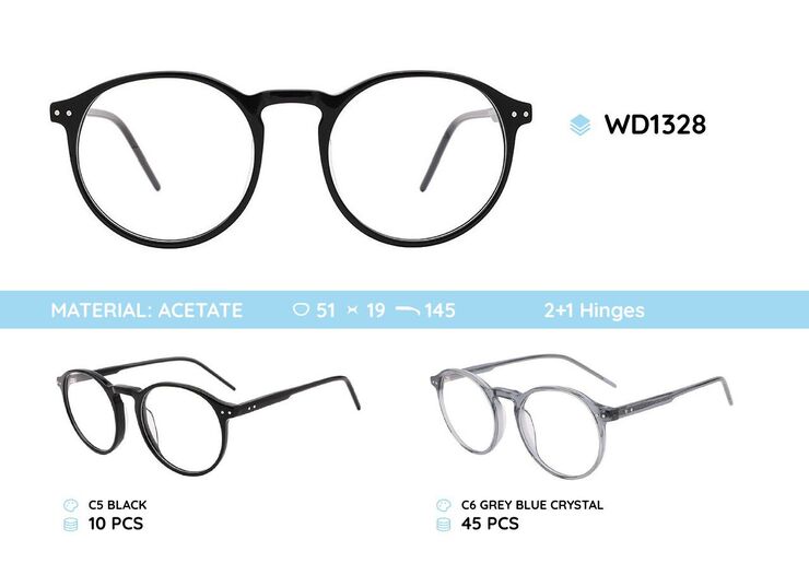 Plastic frames for glasses acetate material WD1328
