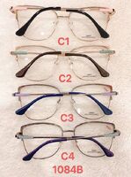 Metal frame for glasses with spring hinges 1084B