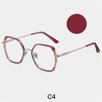 Combined frame (metal + TR90) or glasses with blue light protection, with spring hinges FA87254