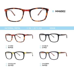 Metal men's frame for glasses MM6002