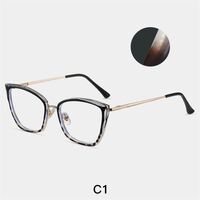 Combined frame (metal + TR90) or glasses with blue light protection, with spring hinges FA87257