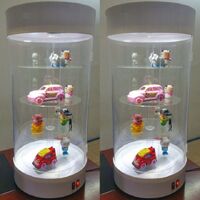 Стойка-витрина акриловая настольная вращающаяся для очков, оправ, футляров и аксессуаров 7204