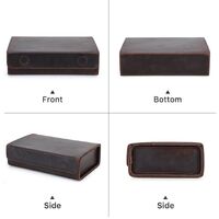 Футляр для очков и солнцезащитных очков из натуральной кожи на 3 отсека CF4011